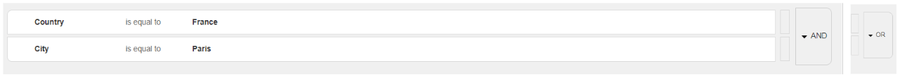 Creating an and or filtering criteria in Salesforce Marketing Cloud