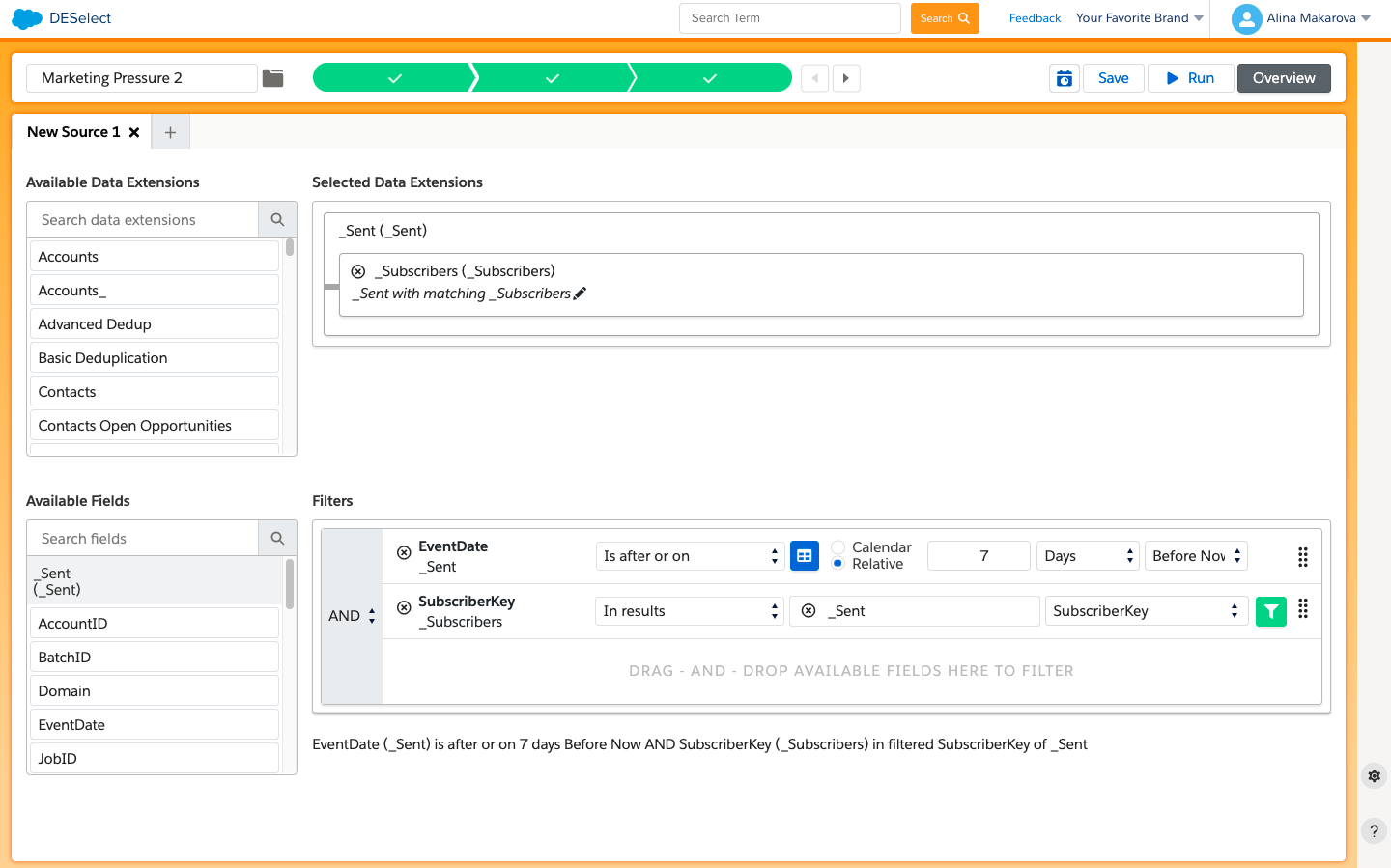 Avoid marketing pressure with DESelect in Salesforce Marketing Cloud