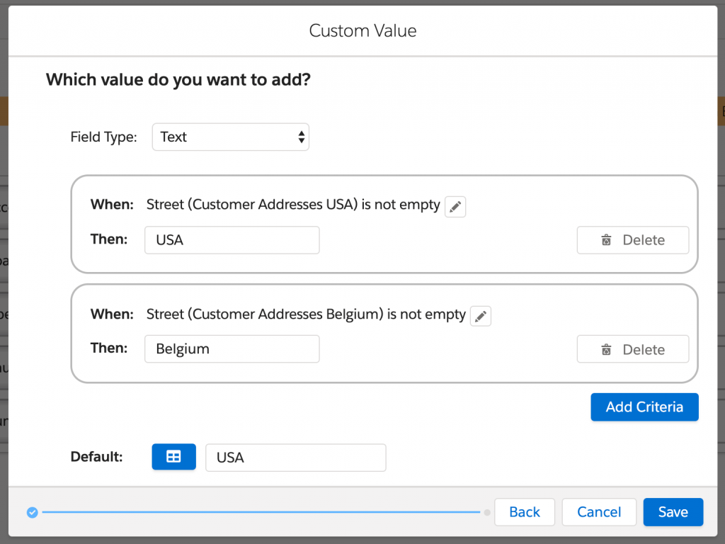 Creating a Custom Value using drag and drop in Salesforce Marketing Cloud