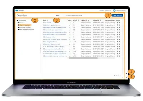 DESelect functionality and the overview screen for Salesforce Marketing Cloud users