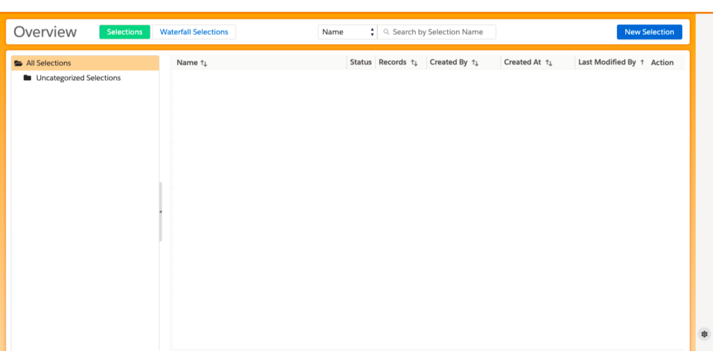 Waterfall Segmentation in DESelect