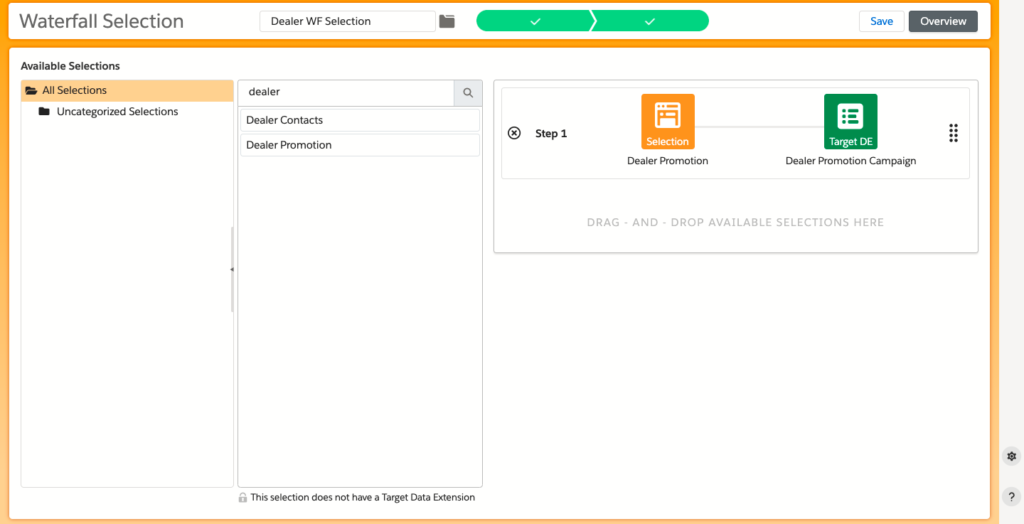 Waterfall Segmentation DESelect