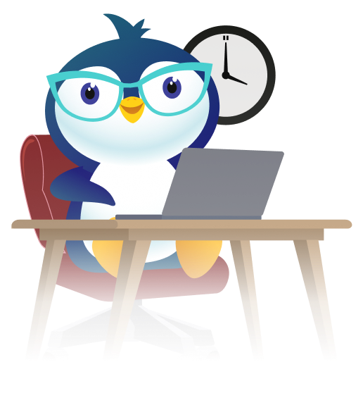 Penguin On Laptop