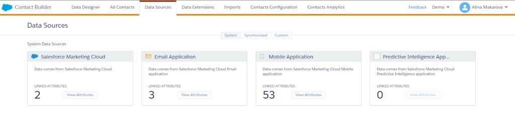 Data Sources in Salesforce Marketing Cloud