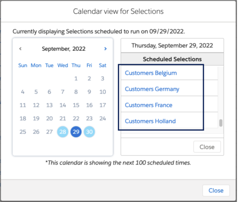 deselect october 2022