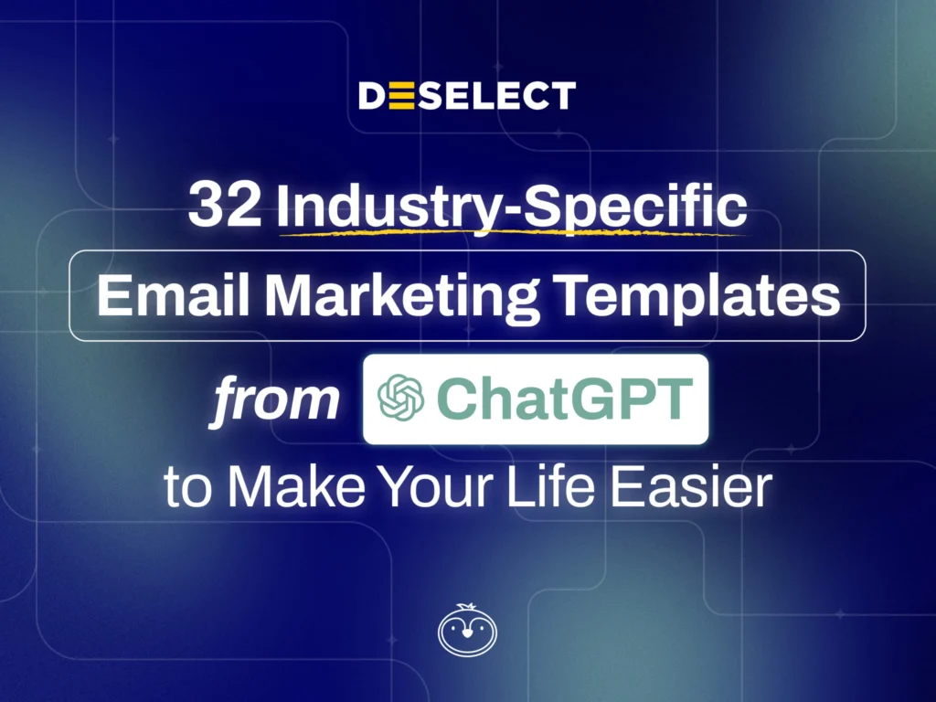 32 email marketing templates from ChatGPT