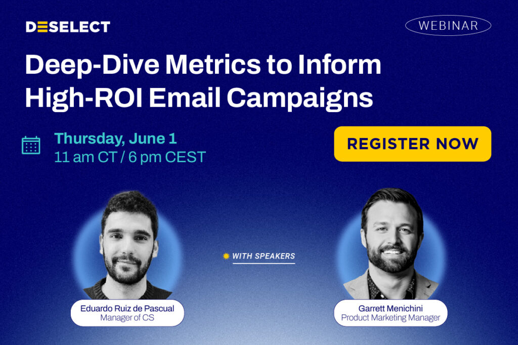 deep-dive metrics to inform high-roi email campaigns