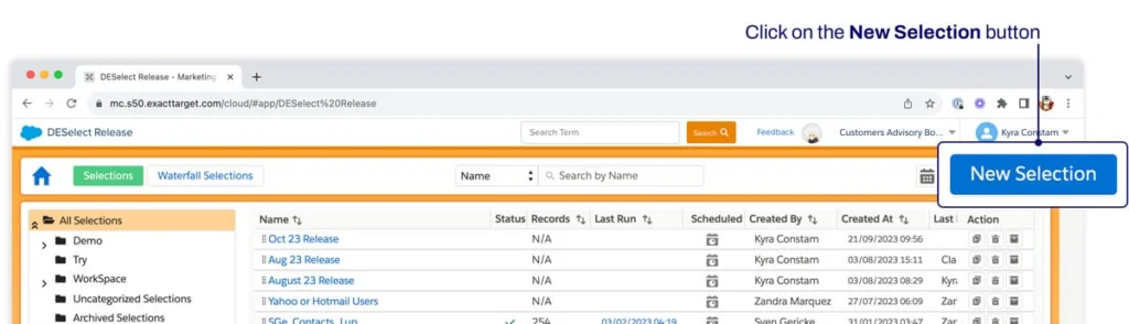 new selection sql to convert