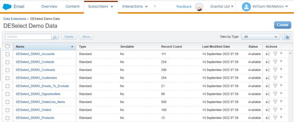 data extension for query studio use