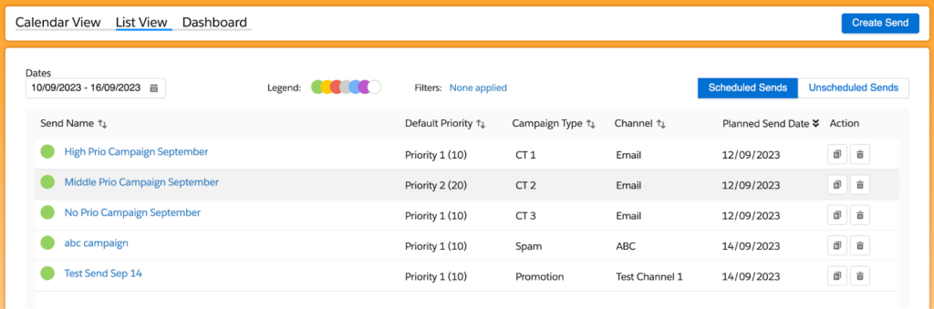 updated engage dashboard