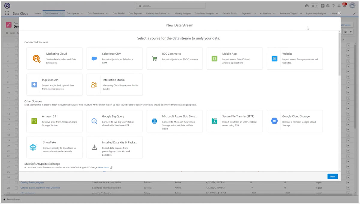 Salesforce Data Cloud partner network for ingestion