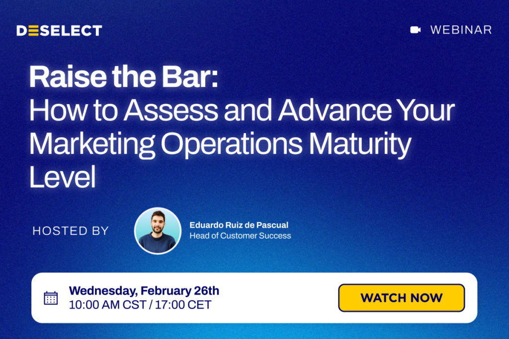Watch Now - Marketing Operations Maturity Model Webinar